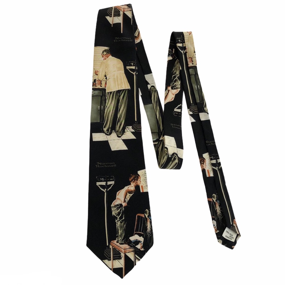 Norman Rockwell Silk Tie